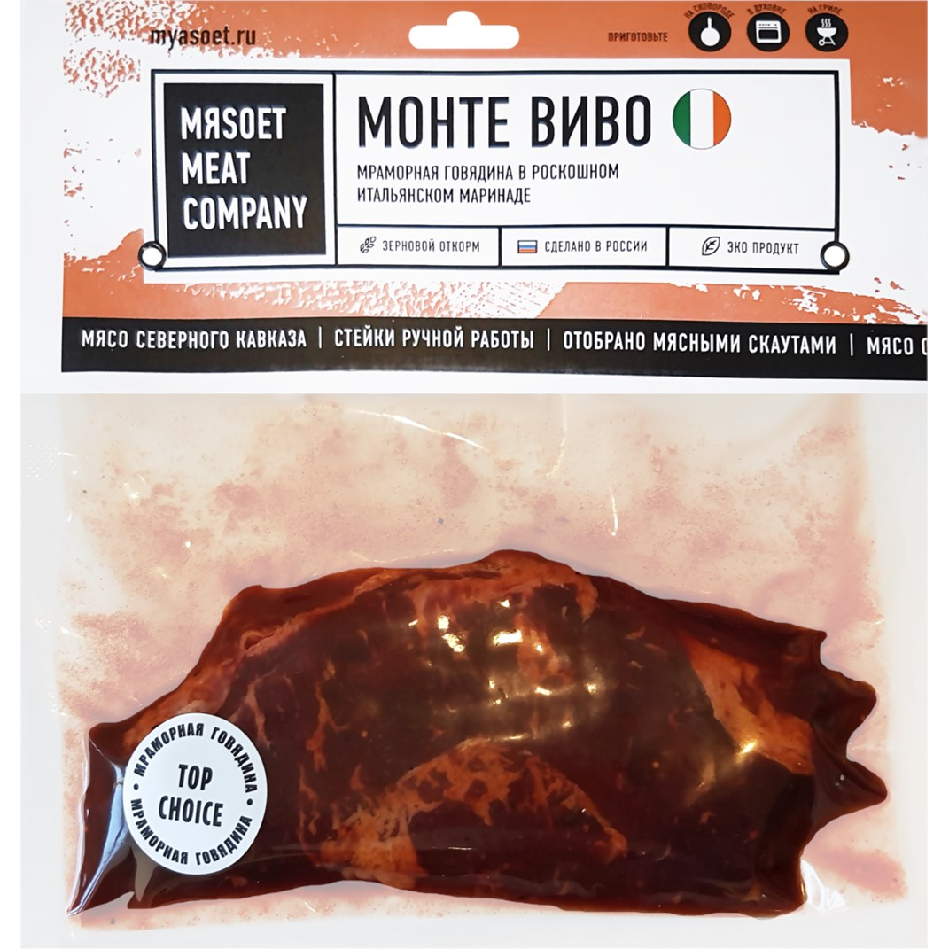Стейк из говядины Мяsoet Meat Company Монте Виво 200 г