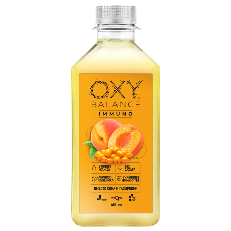 Напиток имунно Oxy Balance абрикос-облепиха, 400 мл