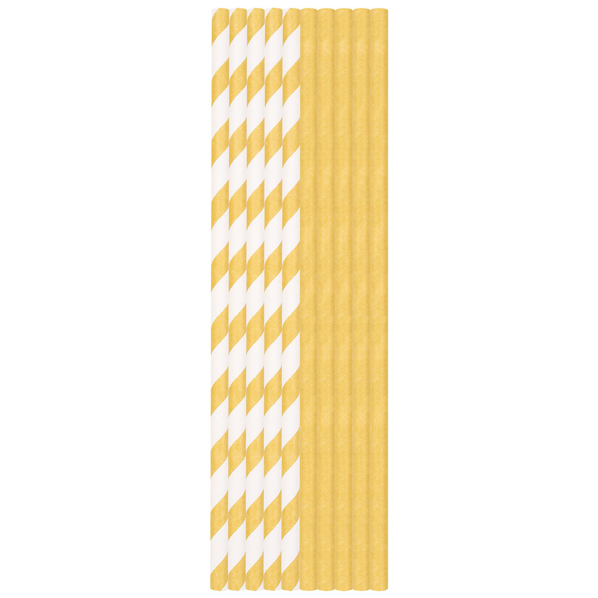 Трубочки Duni Gold бумажные 20 см 25 шт