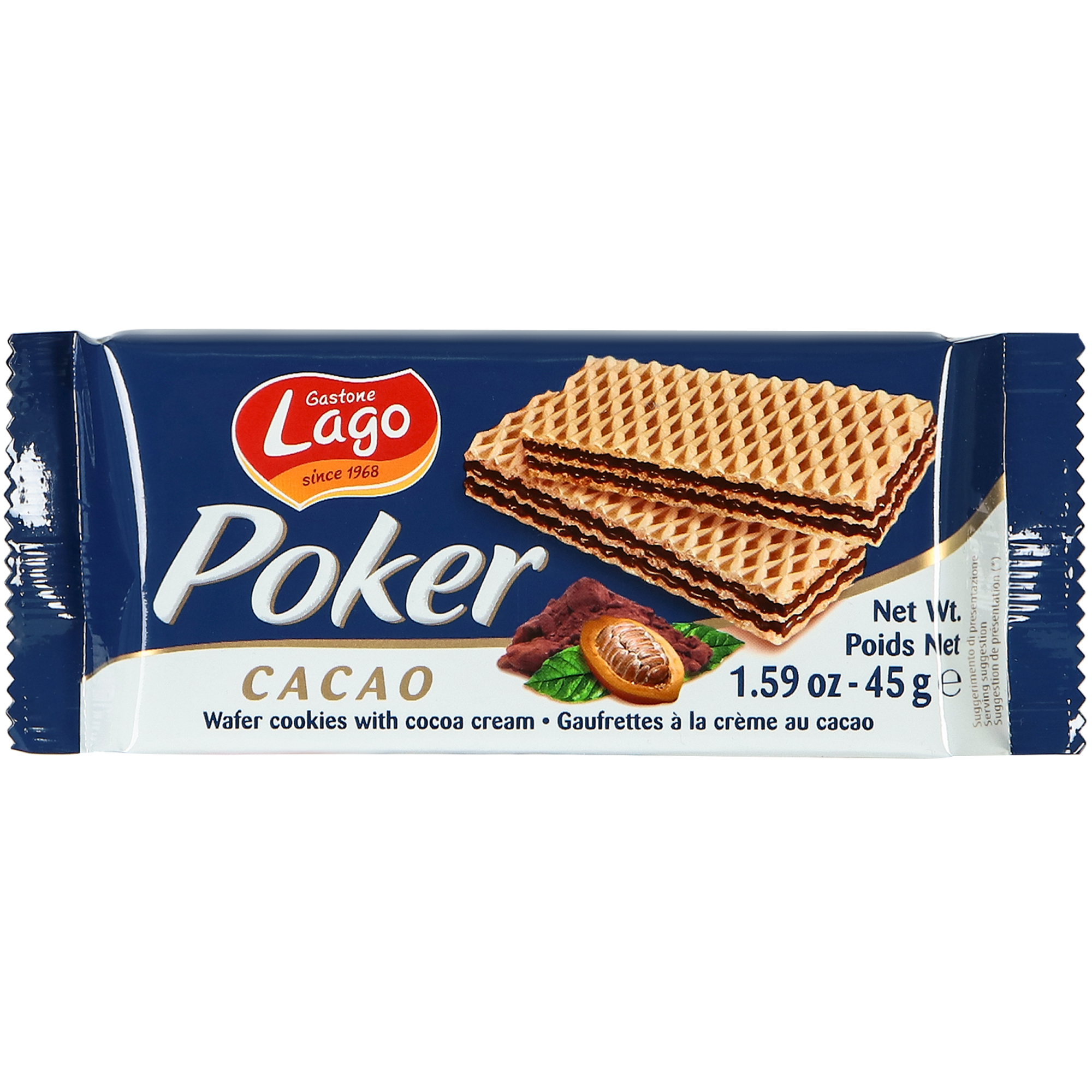 Вафли Lago Poker какао, 45 г