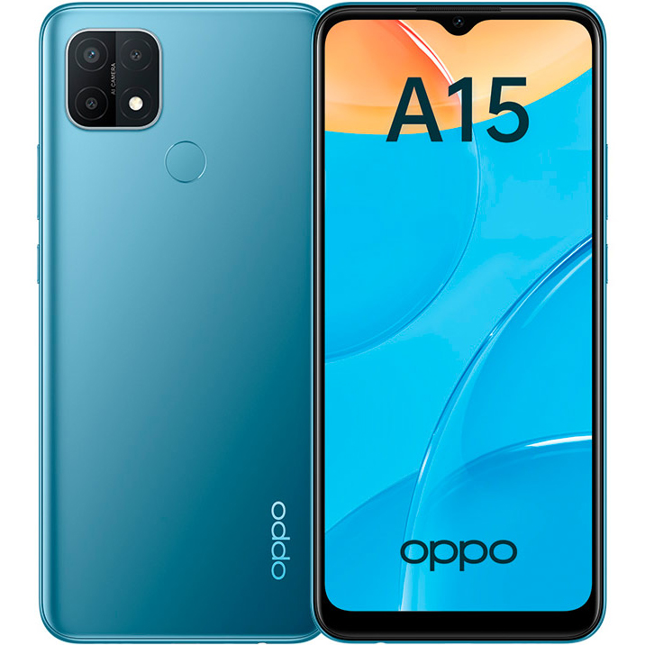 фото Смартфон oppo a15 32 гб синий