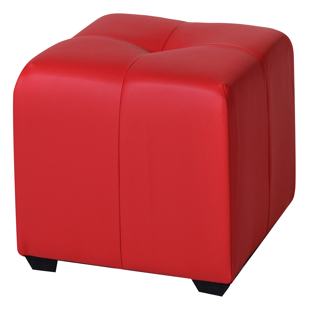 Пуф Dreambag Николь красная экокожа 40х40х40 см