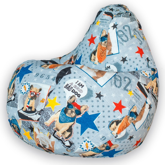 фото Кресло мешок dreambag саманта бульдоги xl 125x85 см