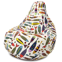 фото Кресло мешок dreambag миранда рыбки xl 125x85 см