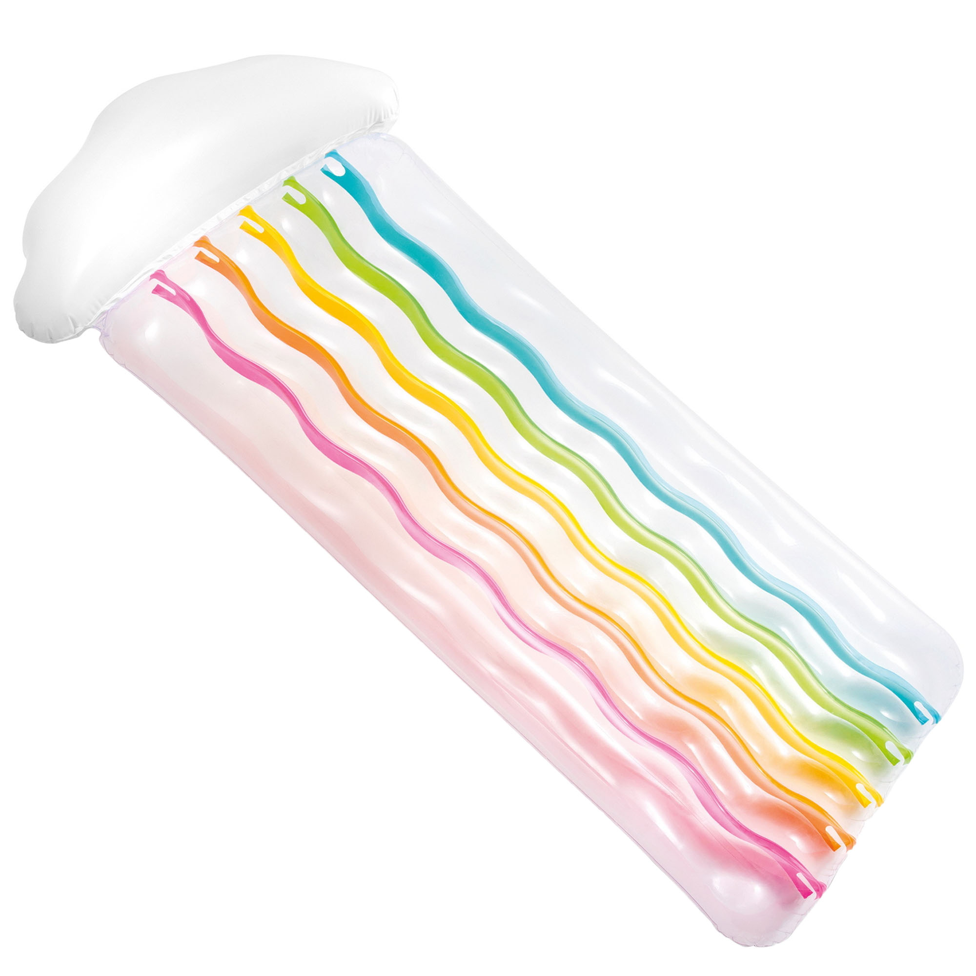 Матрац надувной Intex Rainbow Cloud 198x91см, цвет прозрачный