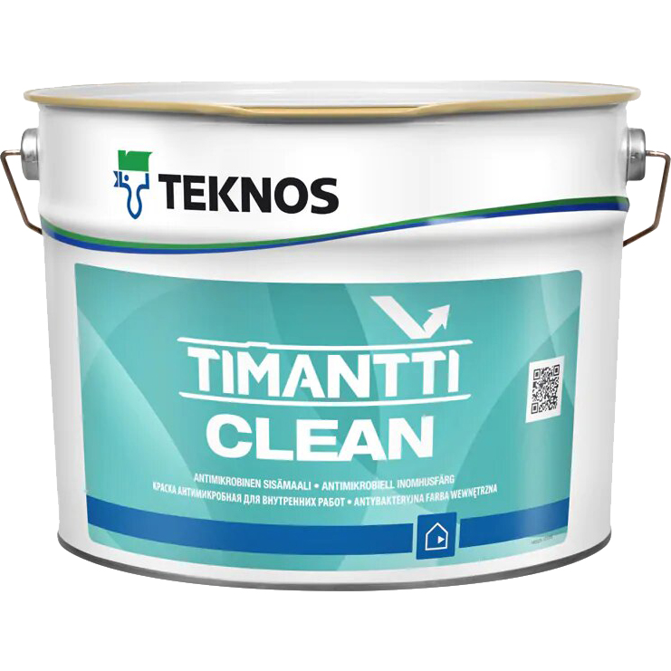 фото Краска teknos timantti clean pm1 9 л