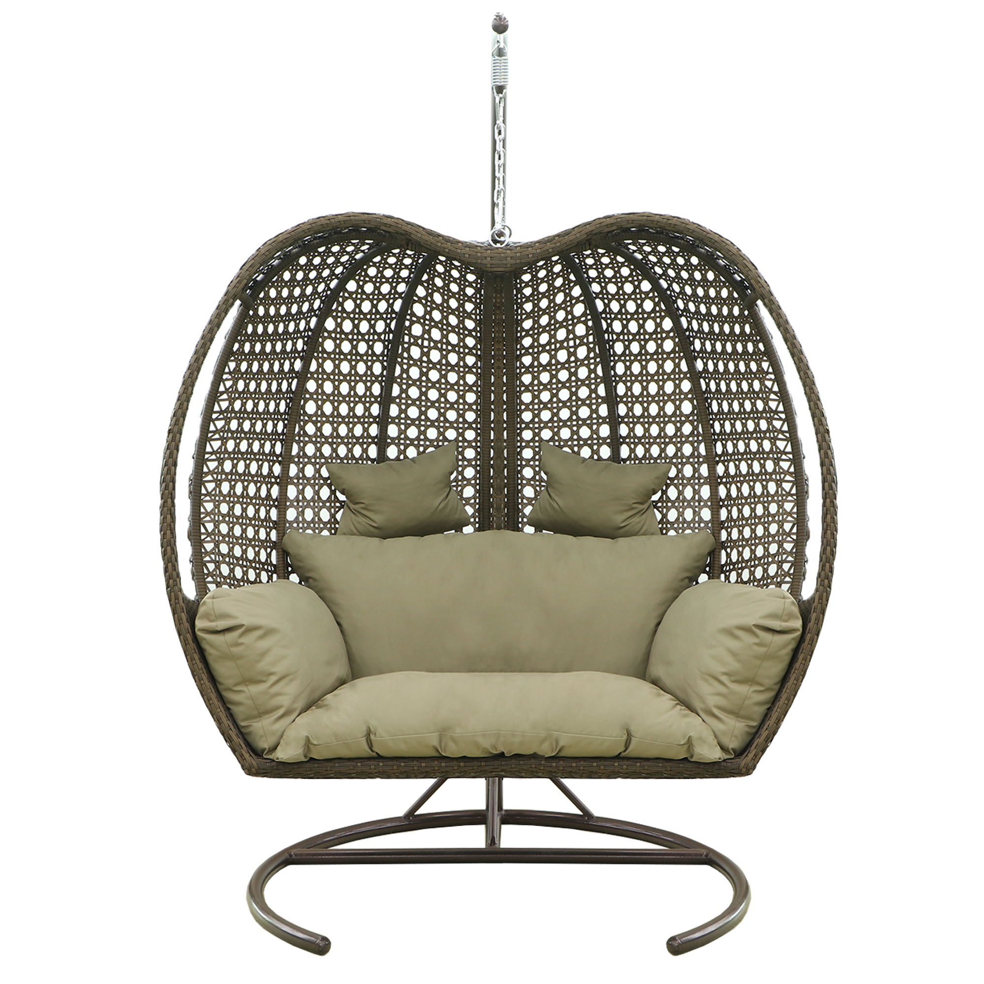 Кресло-гамак Mavi rattan 2-х местное подвесной, цвет коричневый - фото 1