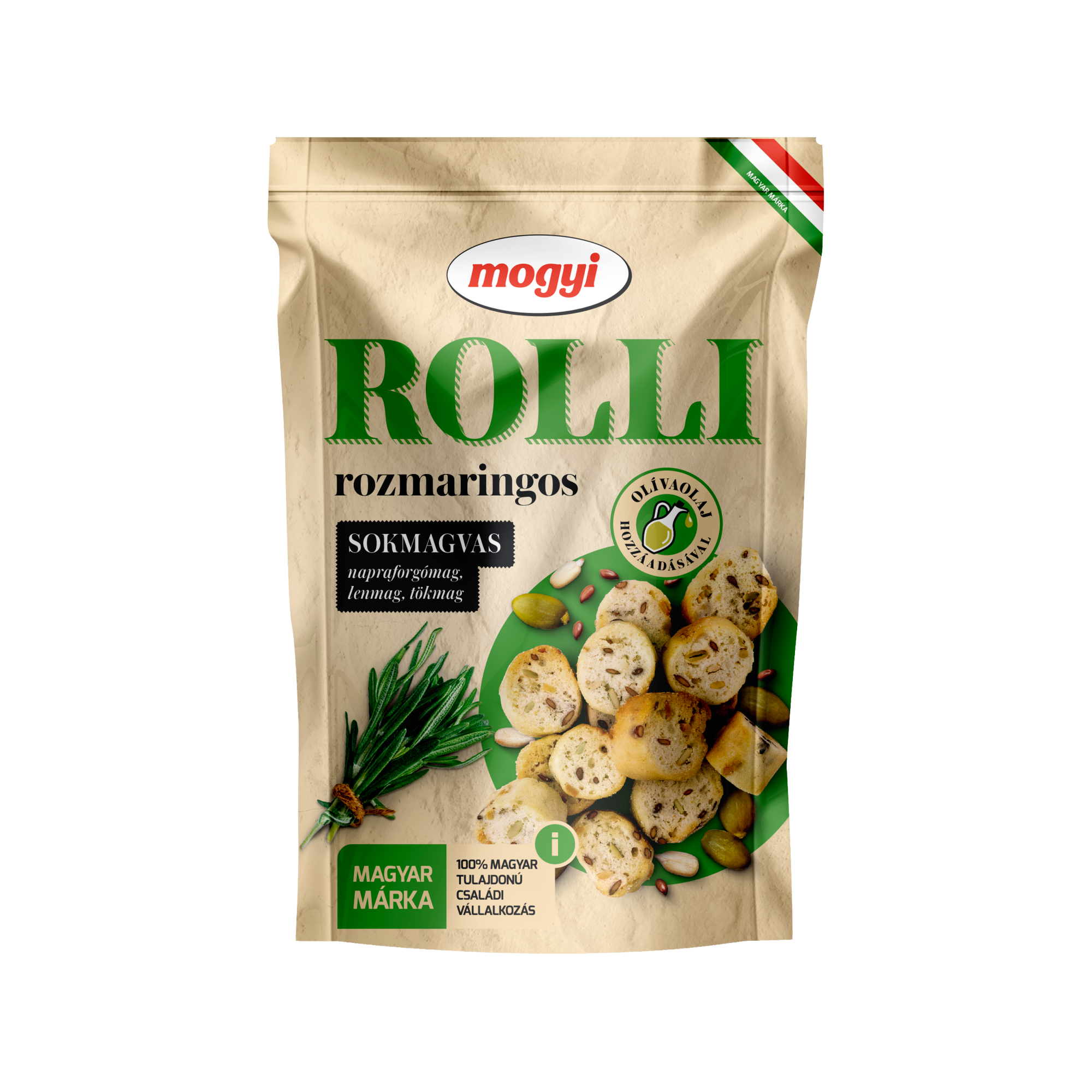 Сухарики пшеничные Mogyi Rolli с розмарином, 90 г