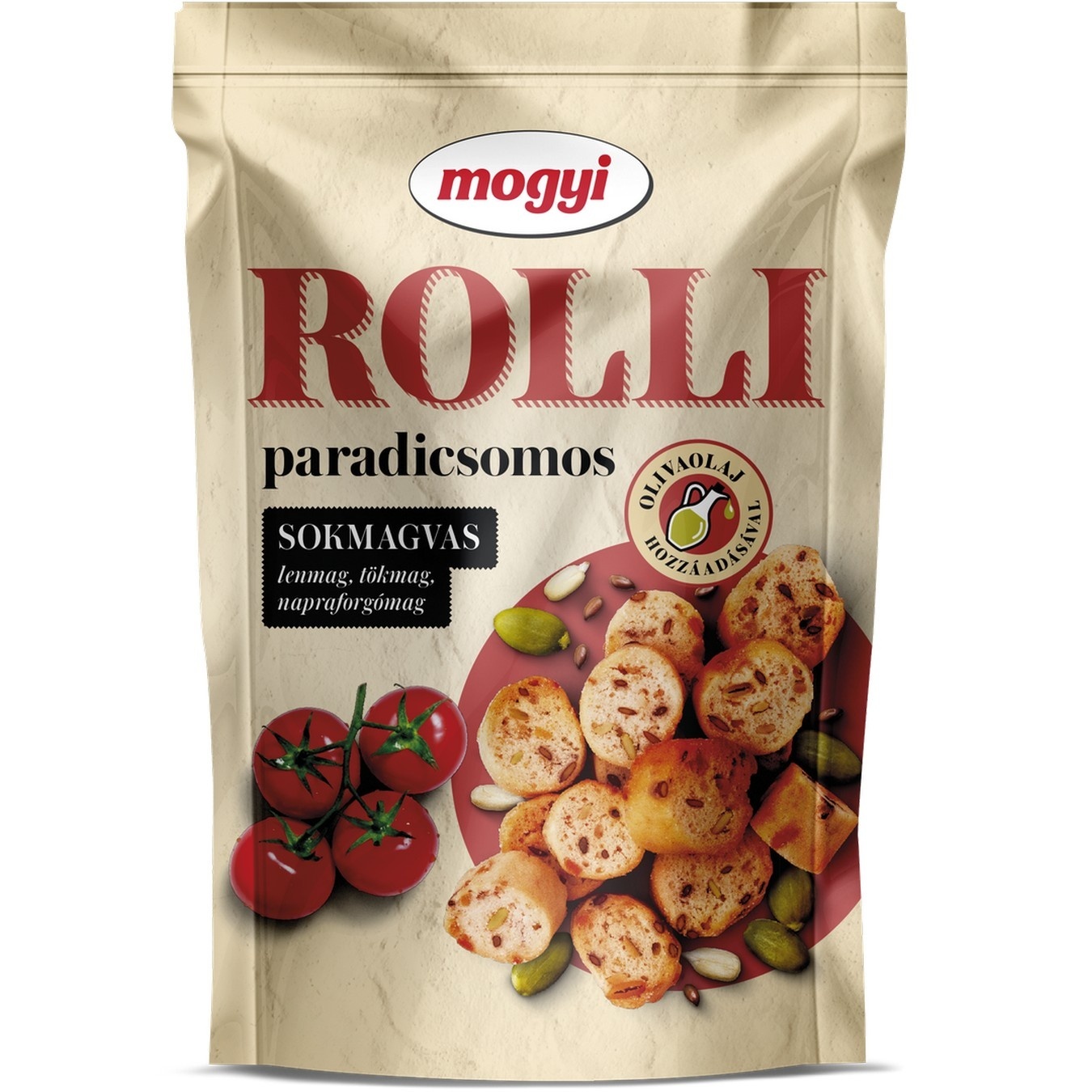 Сухарики пшеничные Mogyi Rolli со вкусом томатов, 90 г
