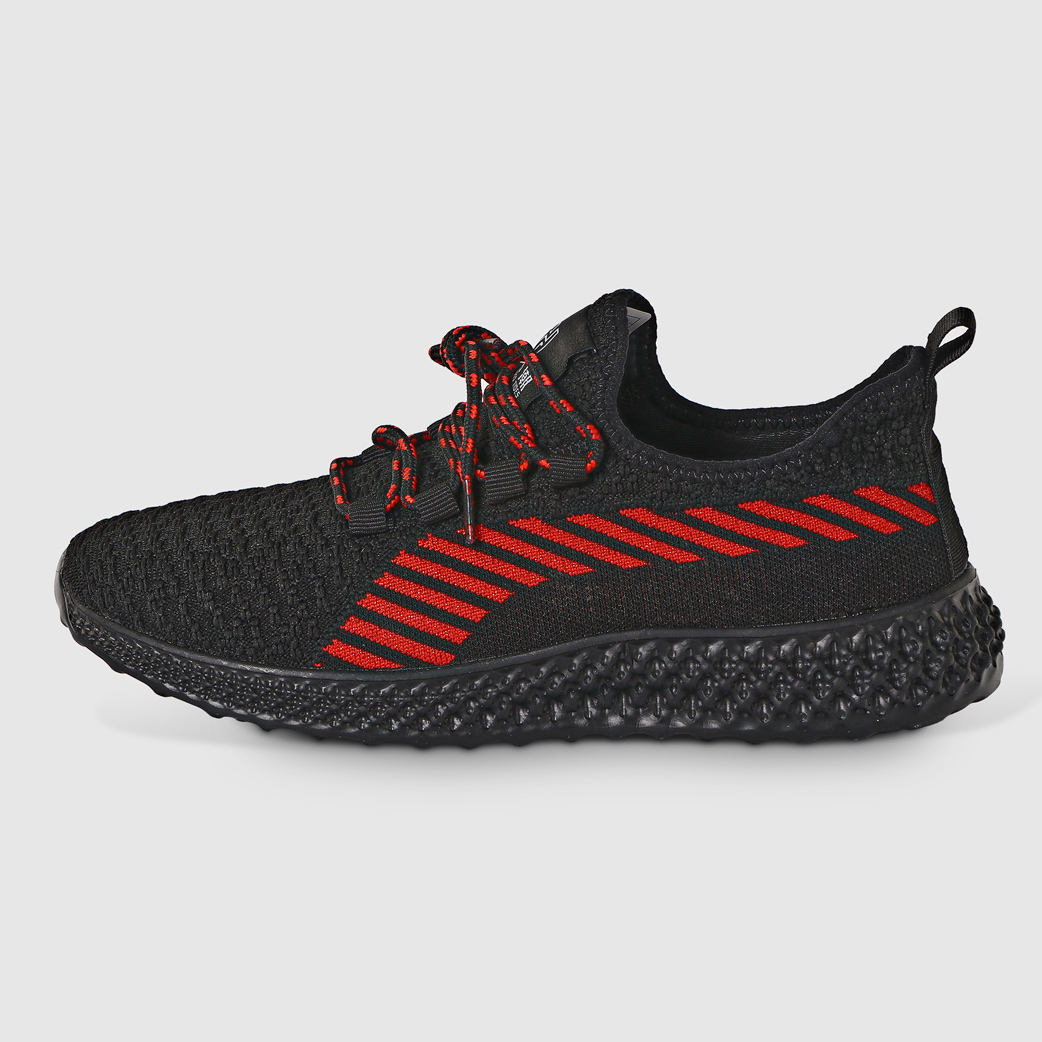 Мужские кроссовки TG Global чёрные с красным (GT-20321 BLACK), цвет красный, размер 42-43 - фото 2