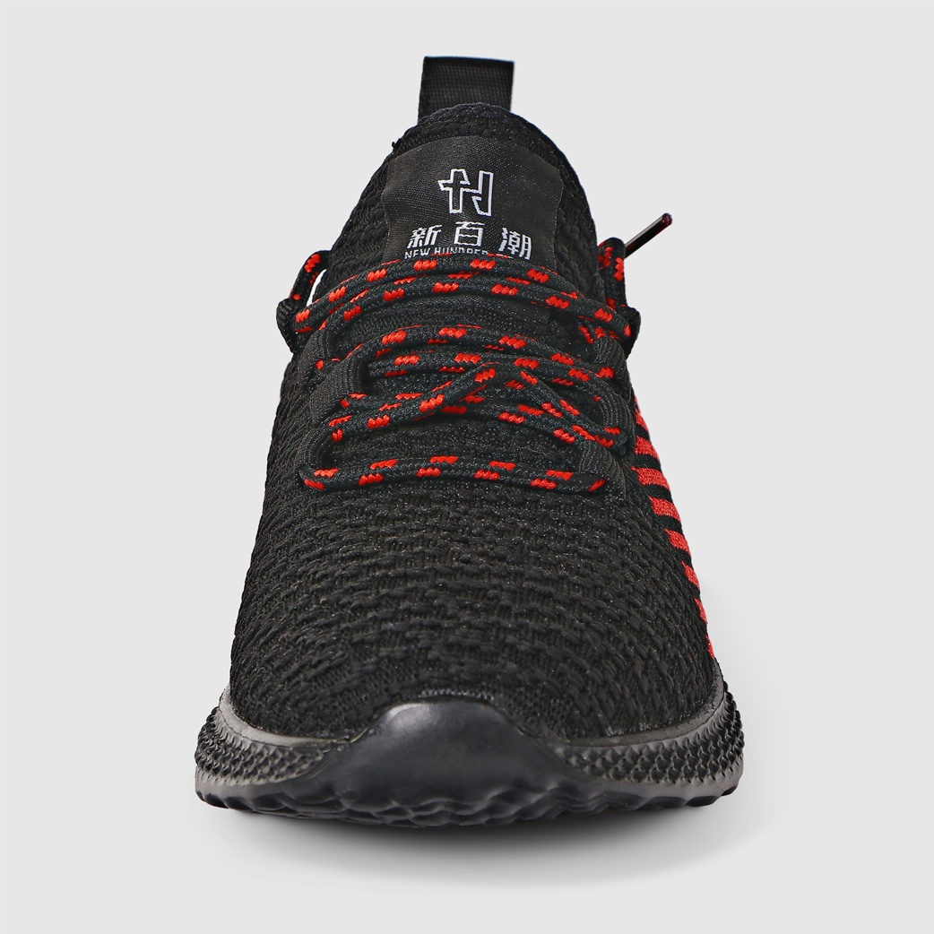 Мужские кроссовки TG Global чёрные с красным (GT-20321 BLACK), цвет красный, размер 42-43 - фото 3