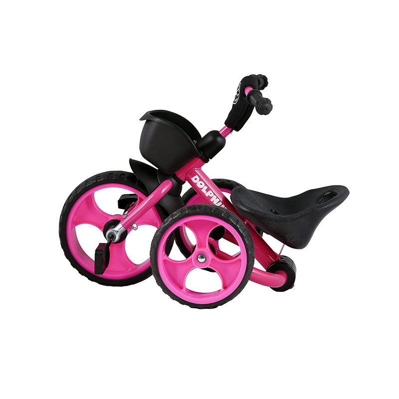 фото Велосипед детский maxiscoo трехколесный складной серия "dolphin" (2021) розовый msc-bcl062001p