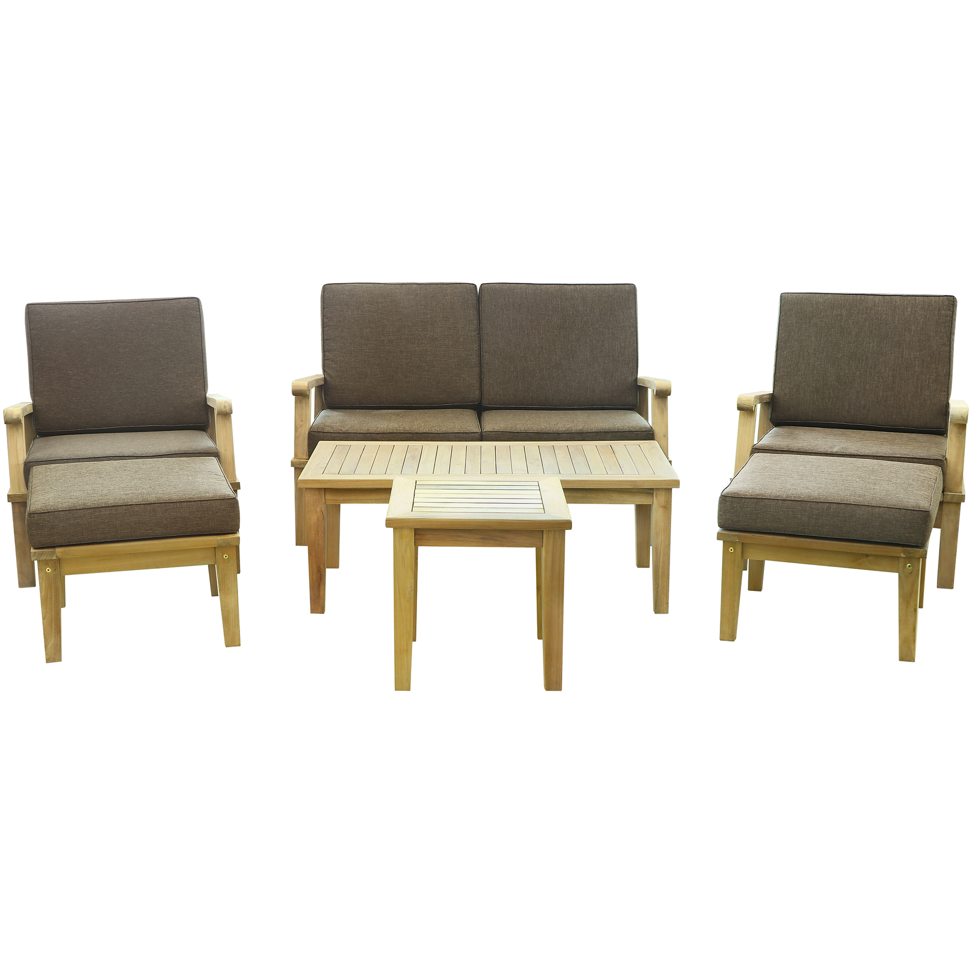 Комплект мебели Jepara Miami 7 предметов, цвет коричневый - фото 1