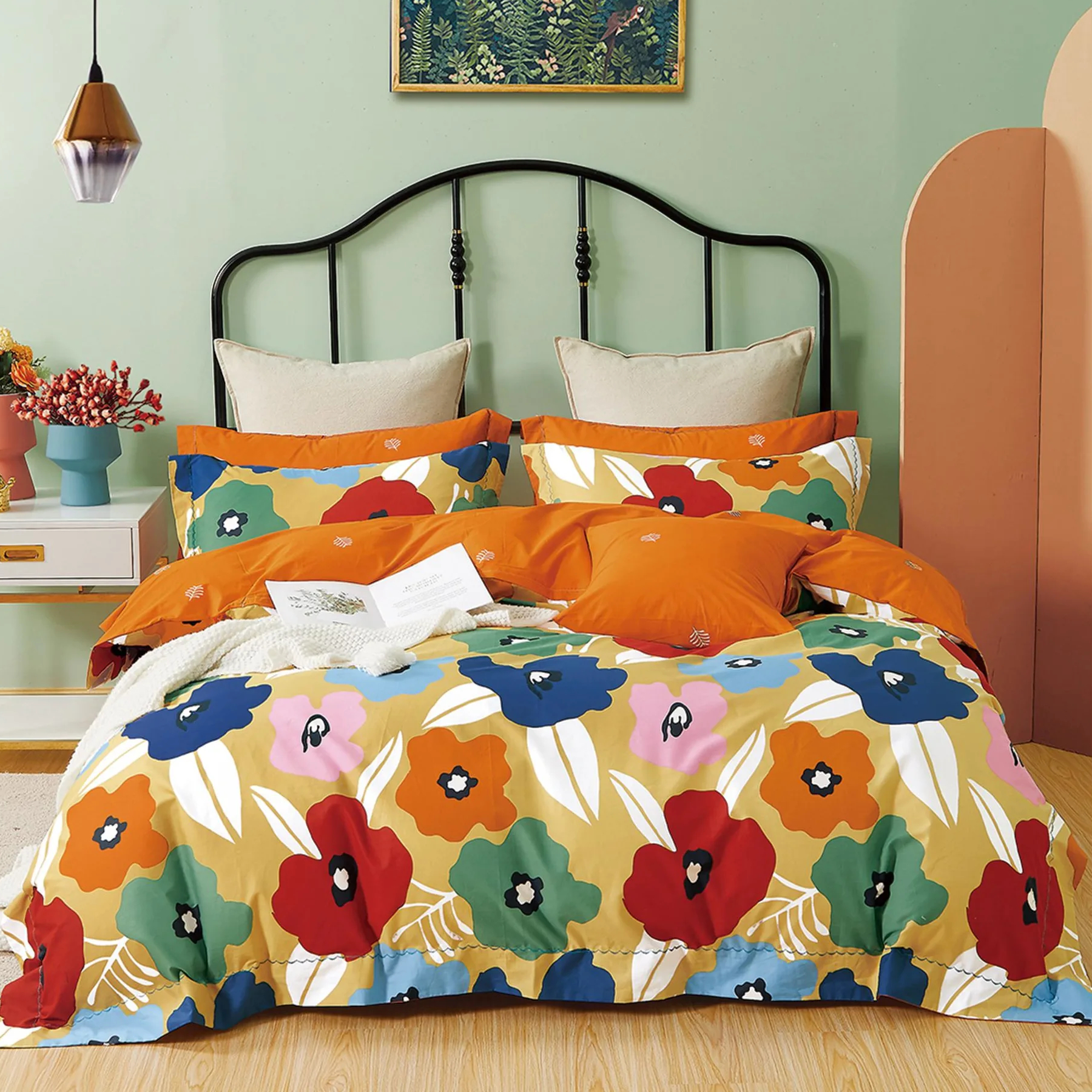 фото Комплект постельного белья sanpa айра разноцветный полуторный