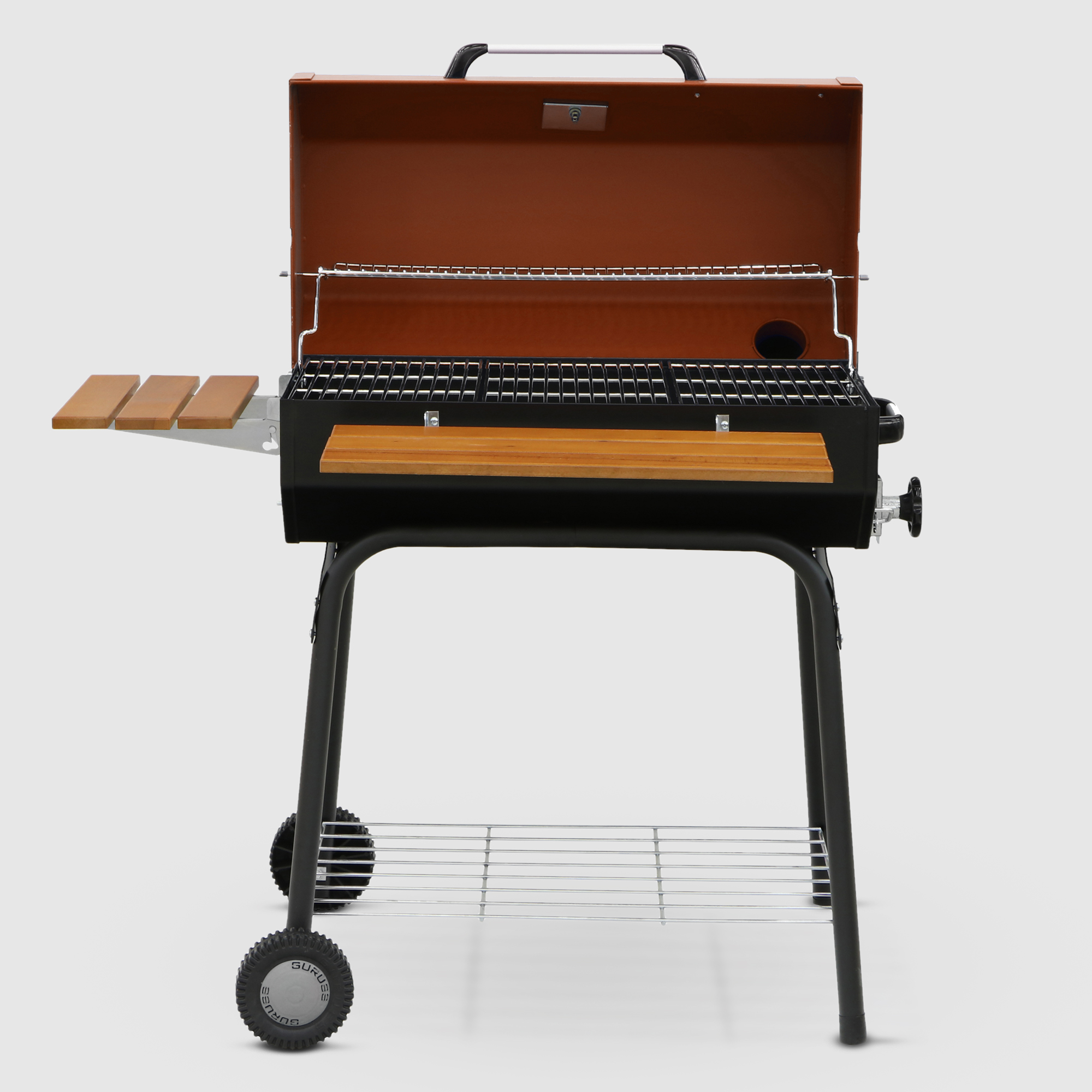 фото Гриль барбекю угольный guruss bbq cg-075 красный