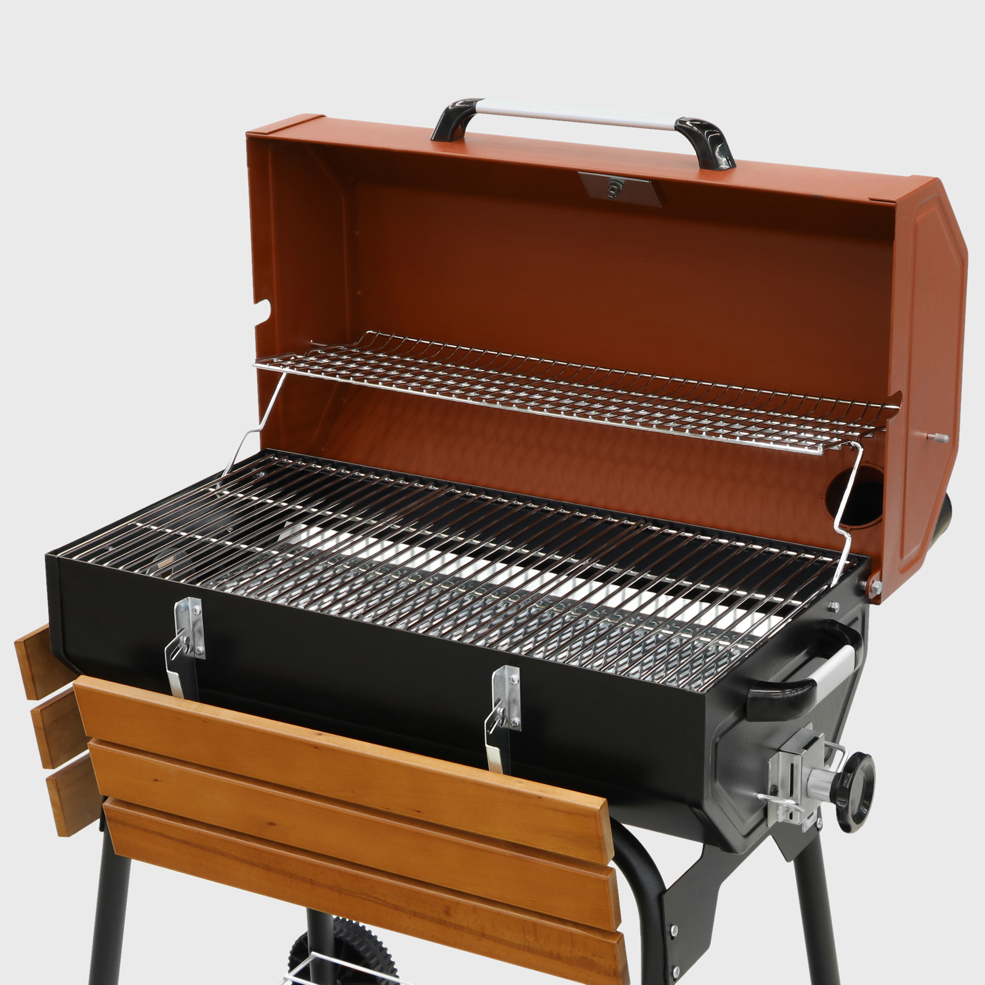 фото Гриль барбекю угольный guruss bbq cg-075 красный