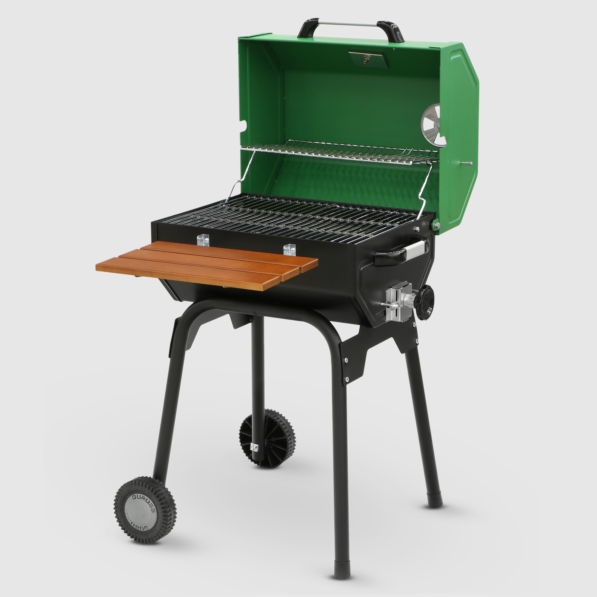 фото Гриль барбекю угольный guruss bbq cg-050 зеленый