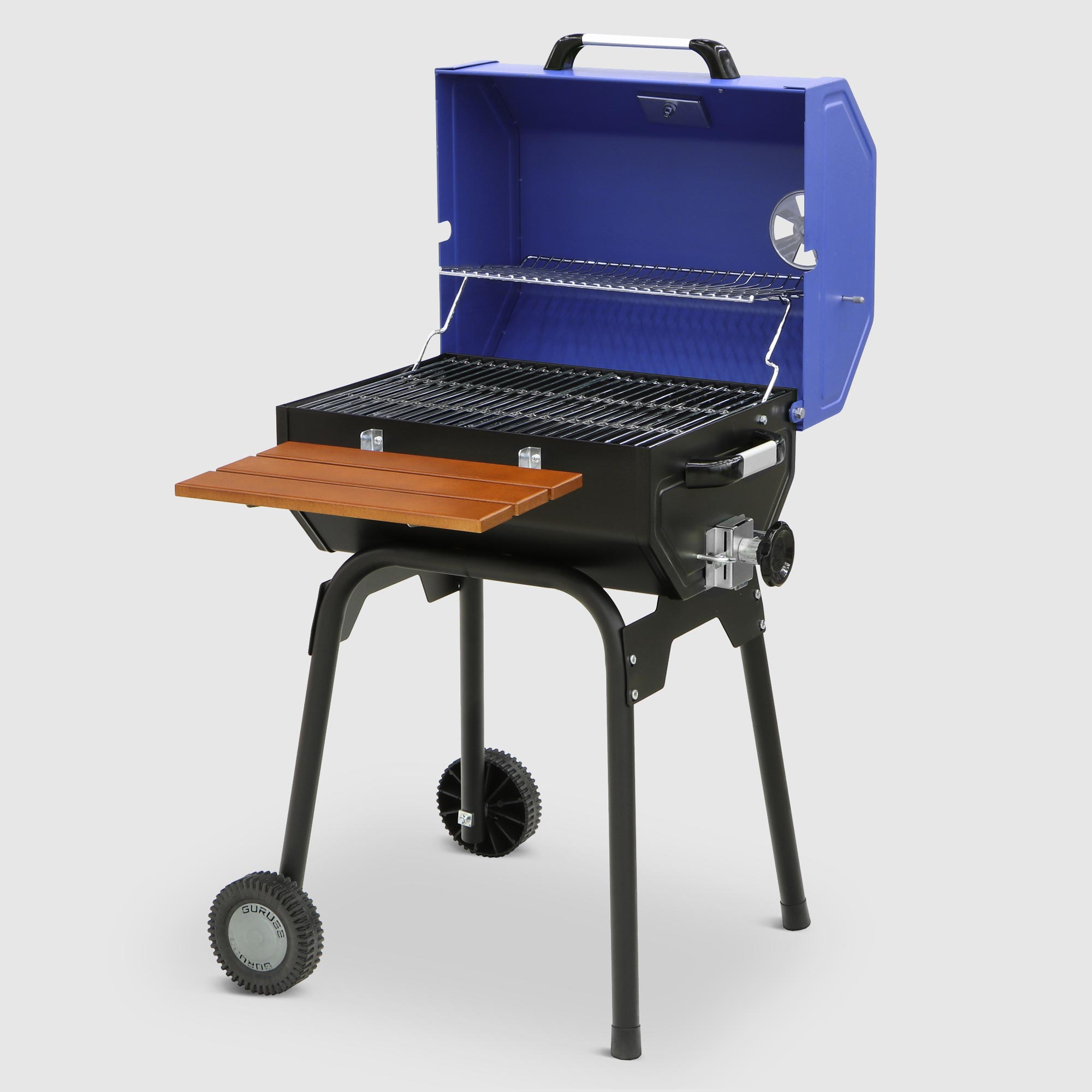 Гриль барбекю угольный Guruss BBQ cg-050 синий, размер 50х40 - фото 3