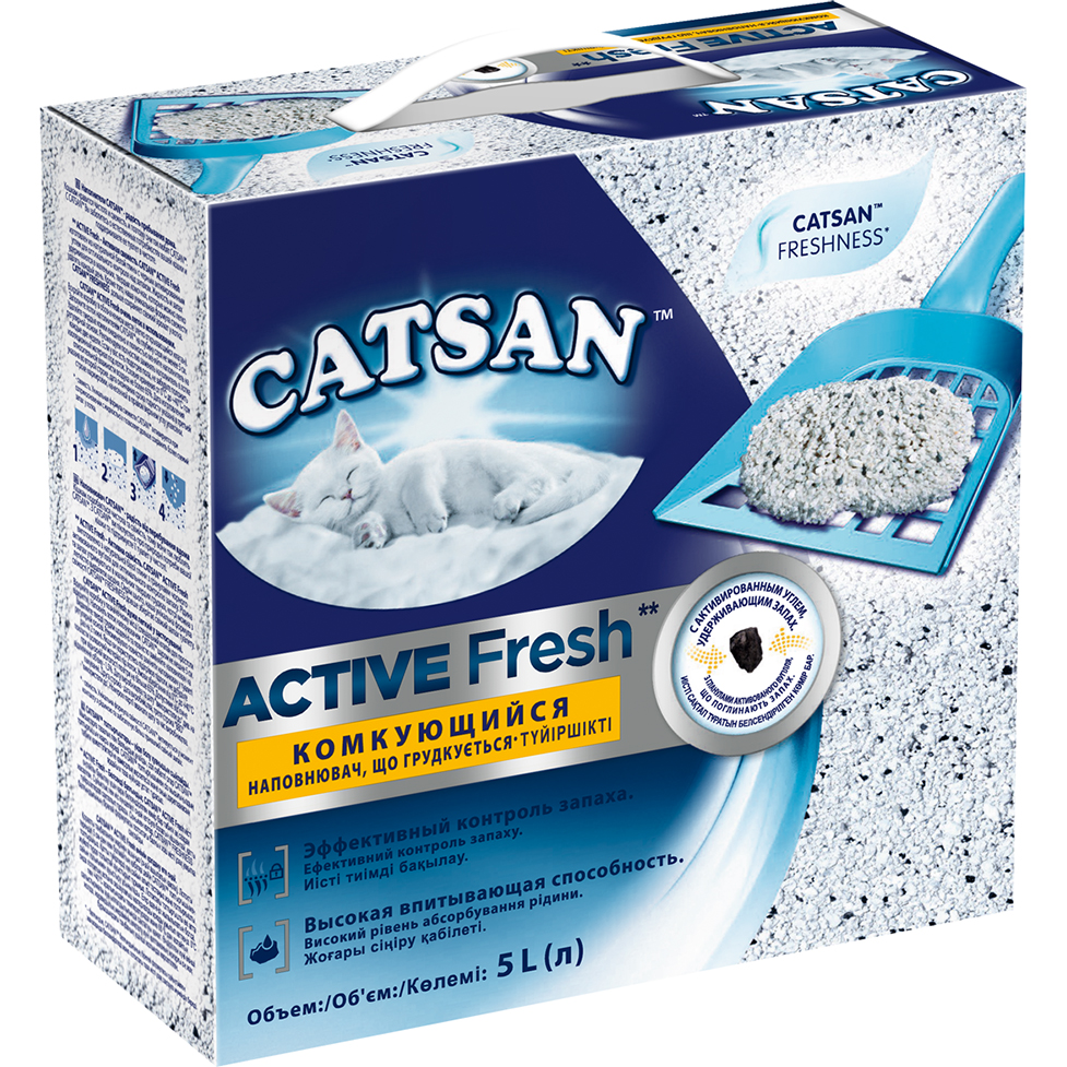 Наполнитель Catsan Active Fresh 5 л