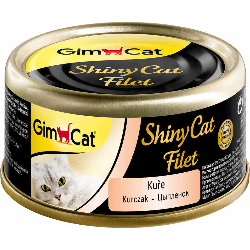 Корм для кошек GimCat ShinyCat Filet Цыпленок 70 г
