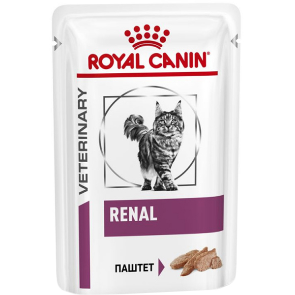 фото Корм для кошек royal canin vet diet renal при почечной недостаточности курица 85 г