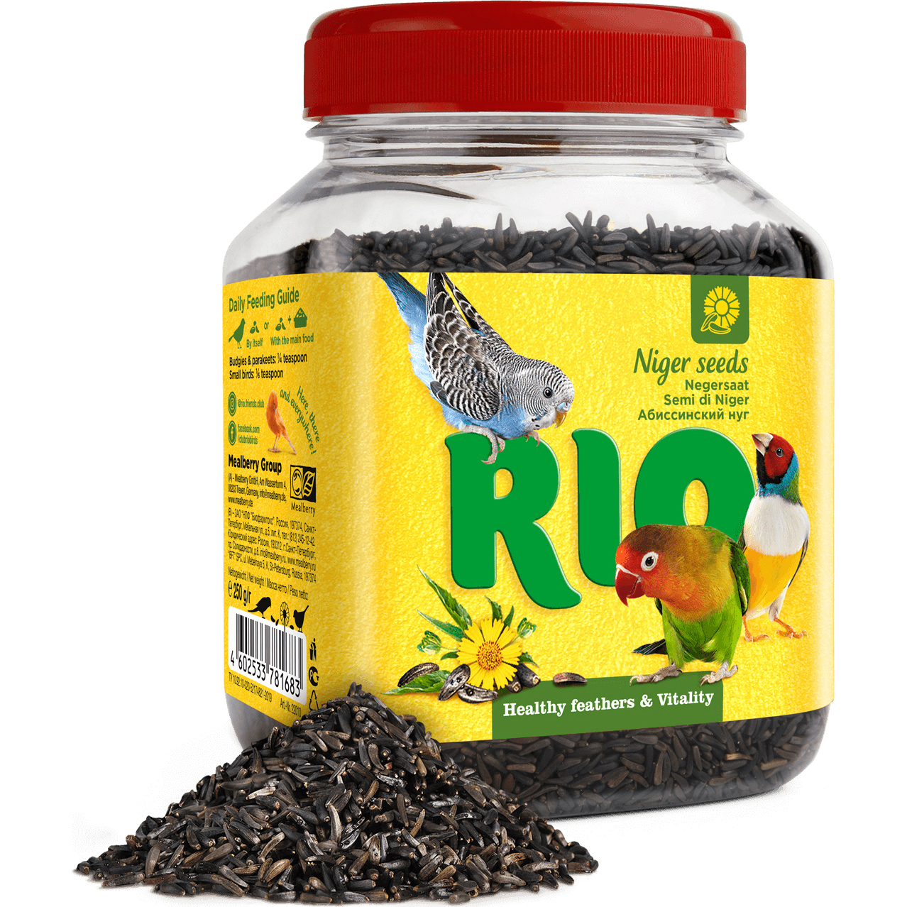 Лакомство для птиц Rio Абиссинский нуг для декоративных птиц 250 г