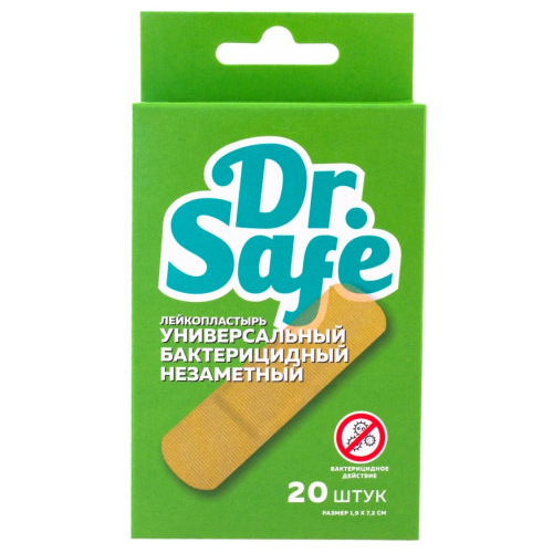 Лейкопластырь Dr.Safe незаметный 1,9х7,2 см 20 шт