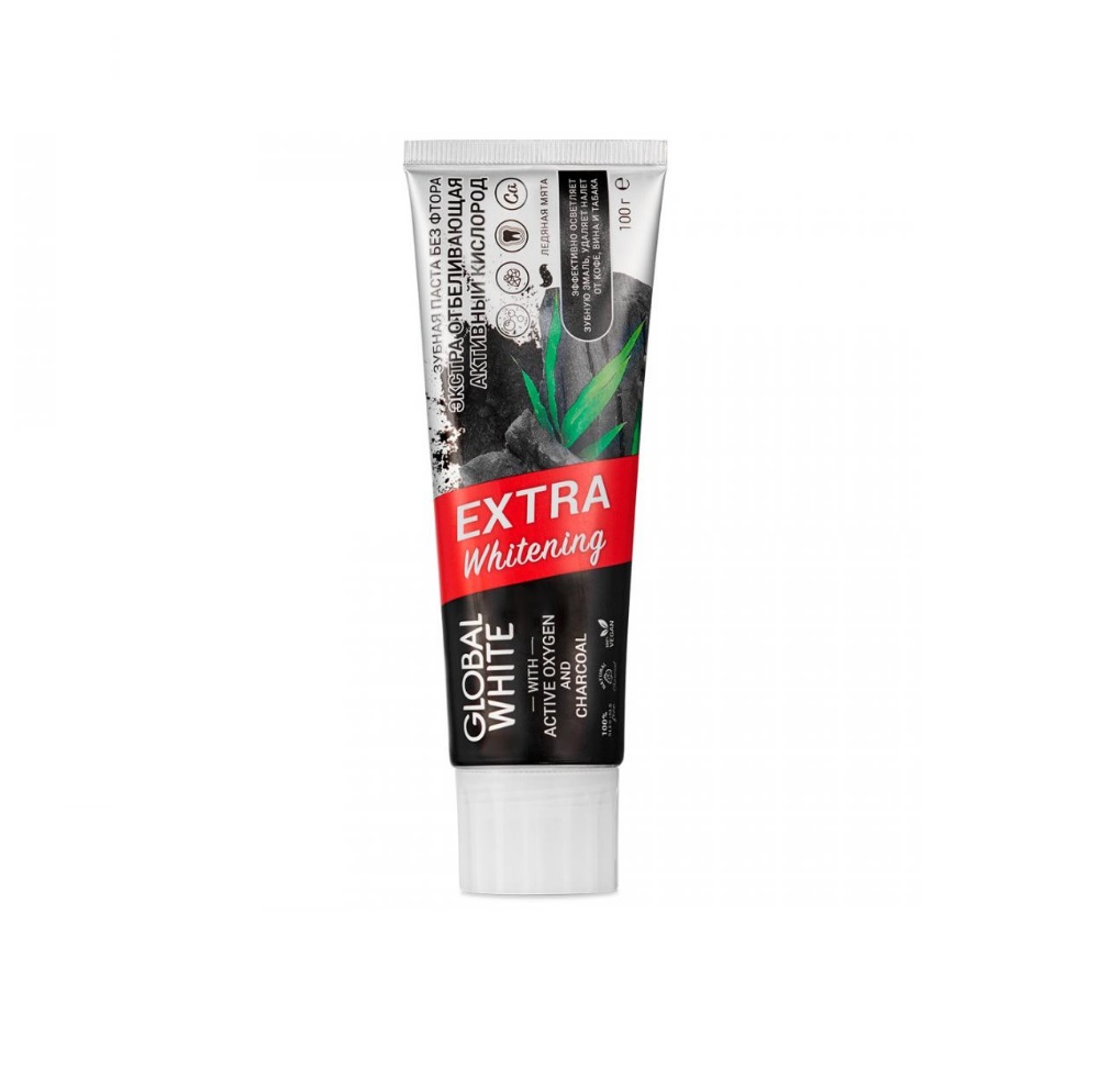 фото Зубная паста global white экстра отбеливающая 100мл