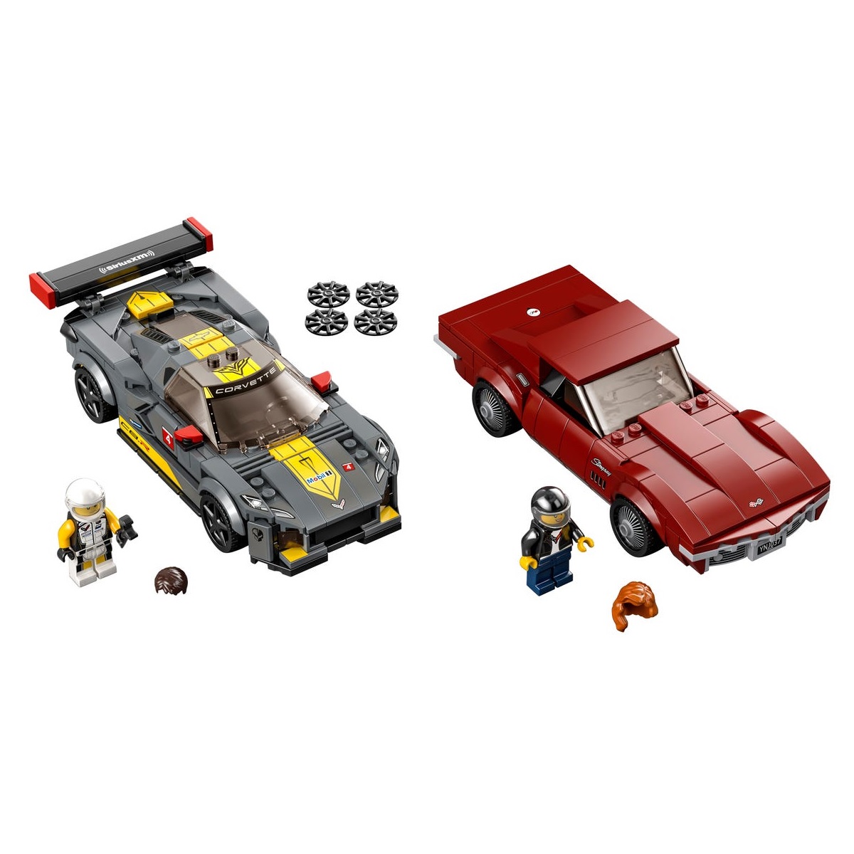 фото Игрушка lego chevrolet corvette c8.r race car and 1968 chevrolet corvette