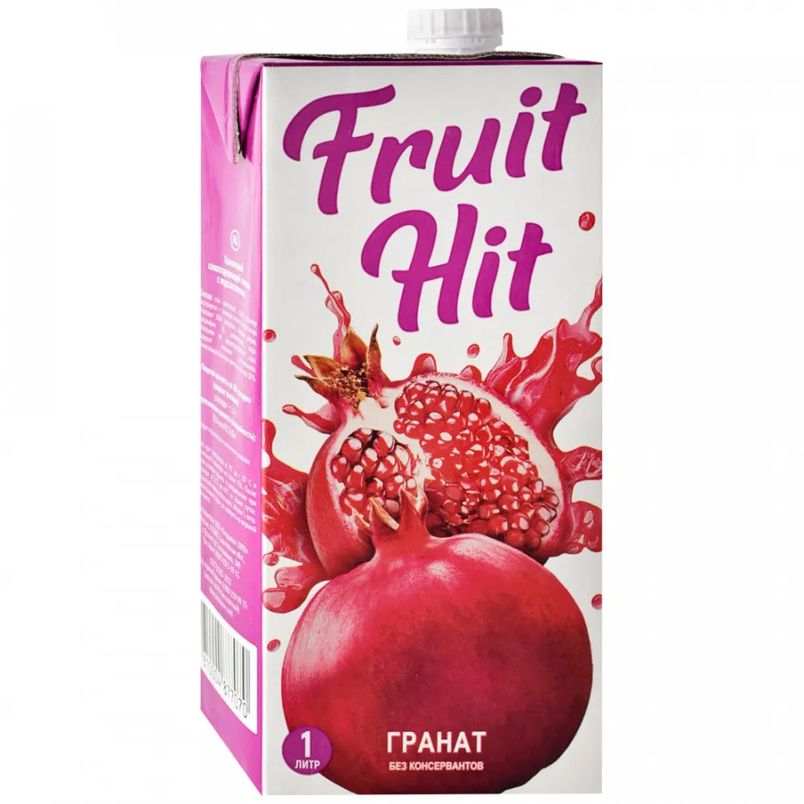 Напиток сокосодержащий Fruit Hit Гранатовый, 1 л