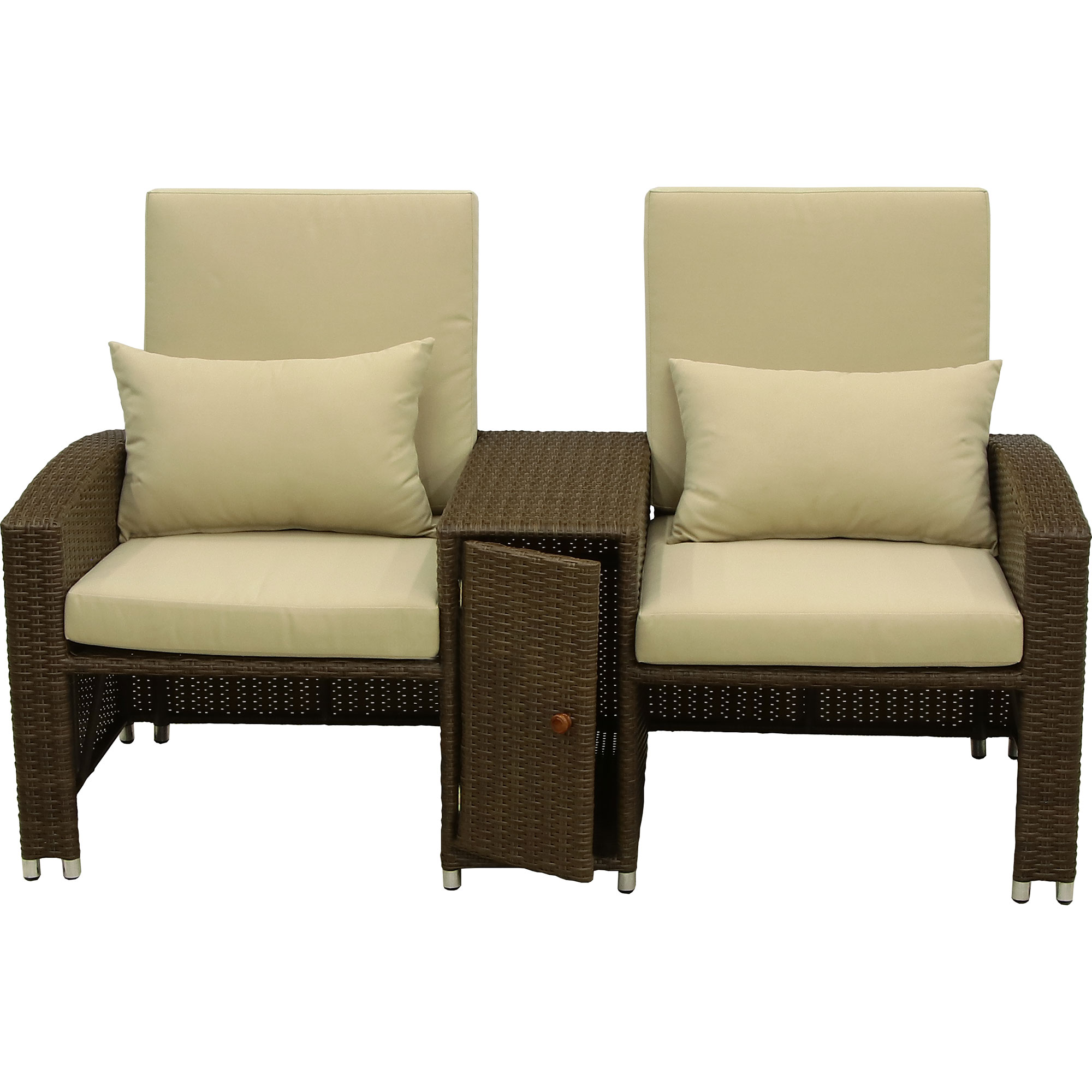 Комплект мебели Ronica Deli коричневый 4 предмета, цвет светло-коричневый, размер 74х164х100 - фото 4
