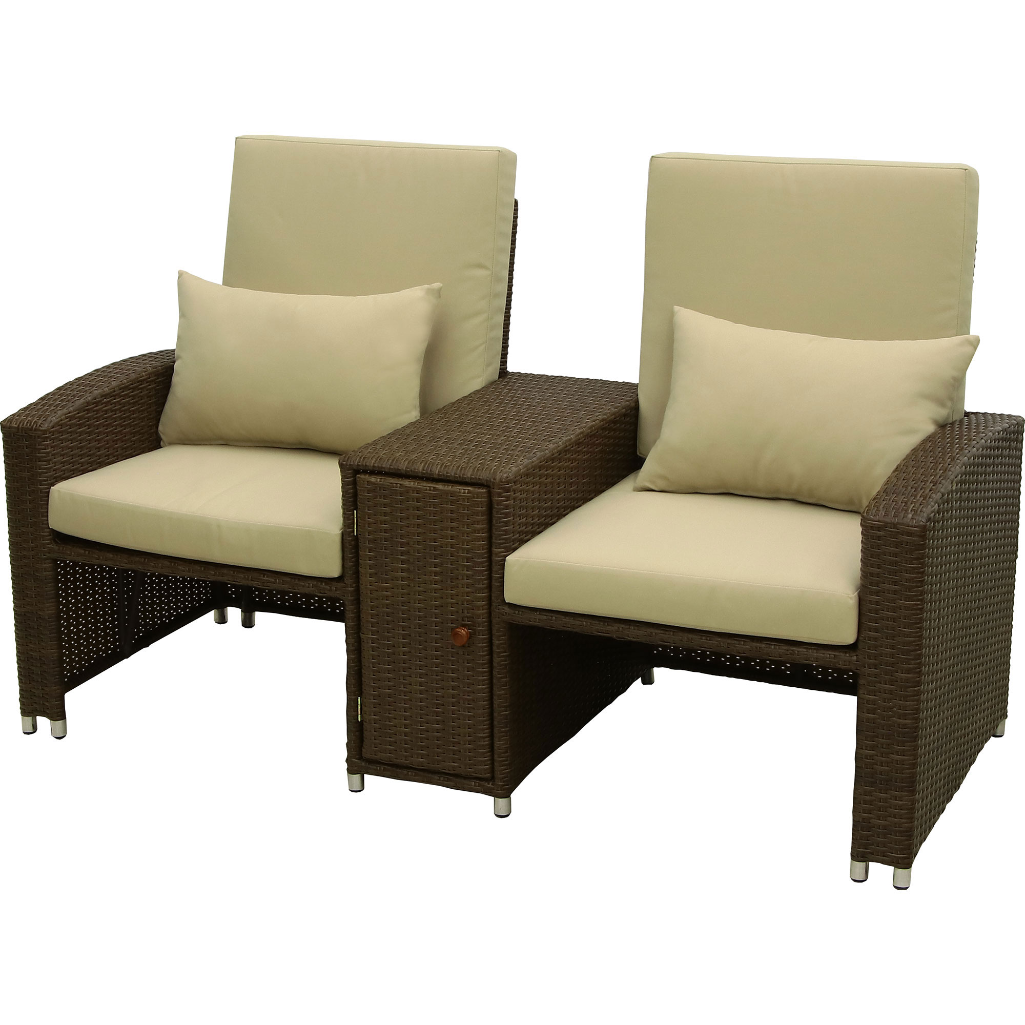 Комплект мебели Ronica Deli коричневый 4 предмета, цвет светло-коричневый, размер 74х164х100 - фото 5