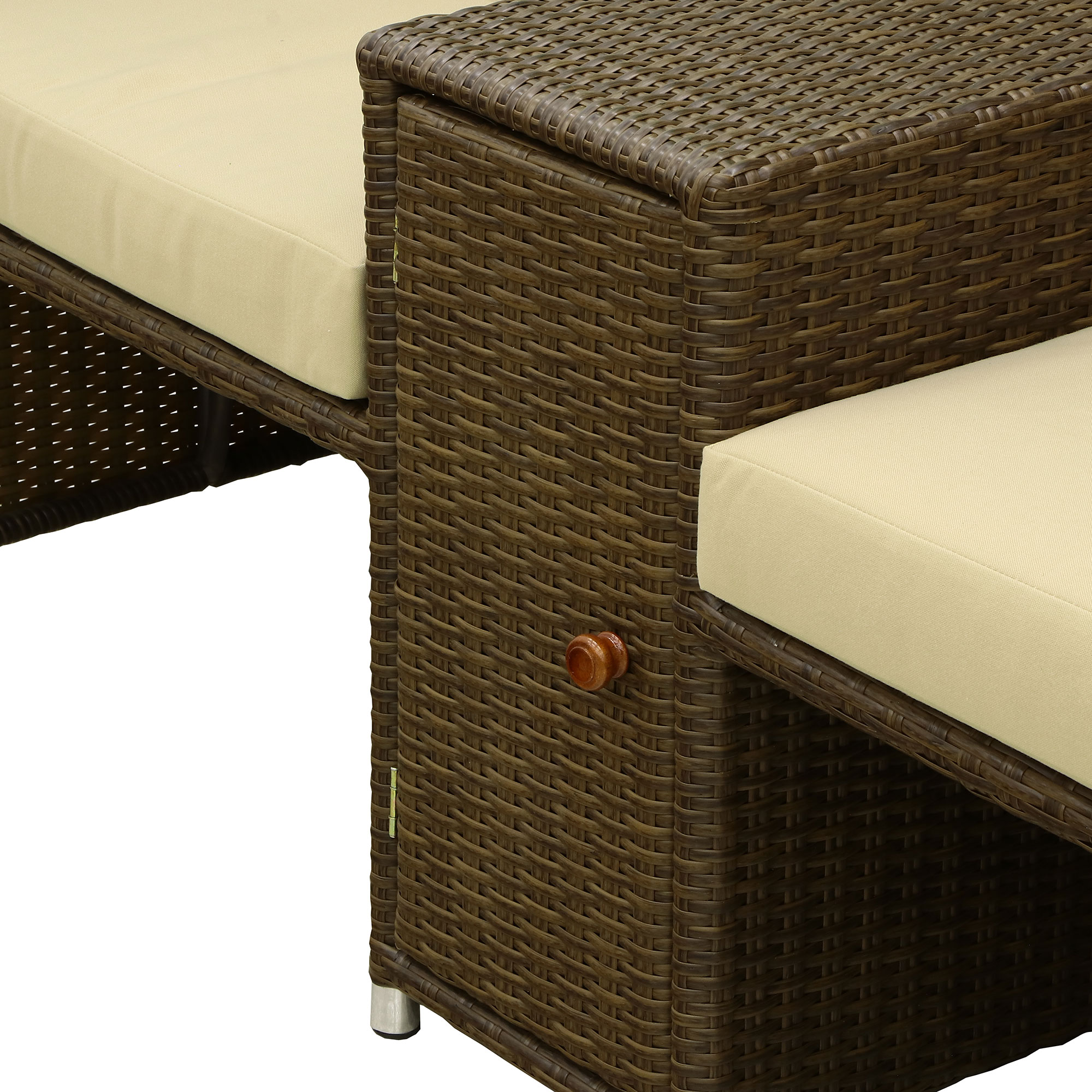 Комплект мебели Ronica Deli коричневый 4 предмета, цвет светло-коричневый, размер 74х164х100 - фото 13