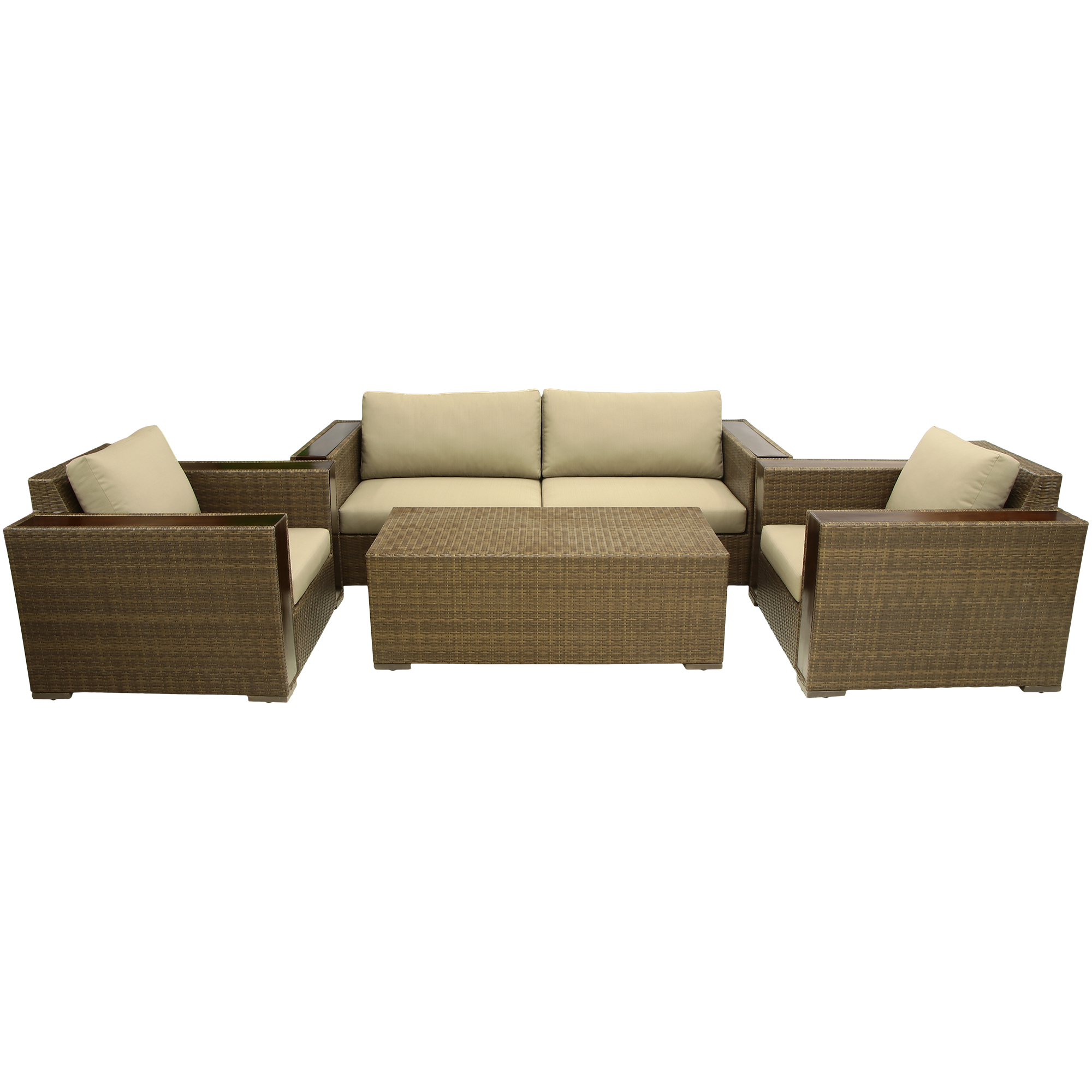 Комплект мебели Ronica Toulon 4 предмета, цвет коричневый, размер 100х240х82 - фото 1