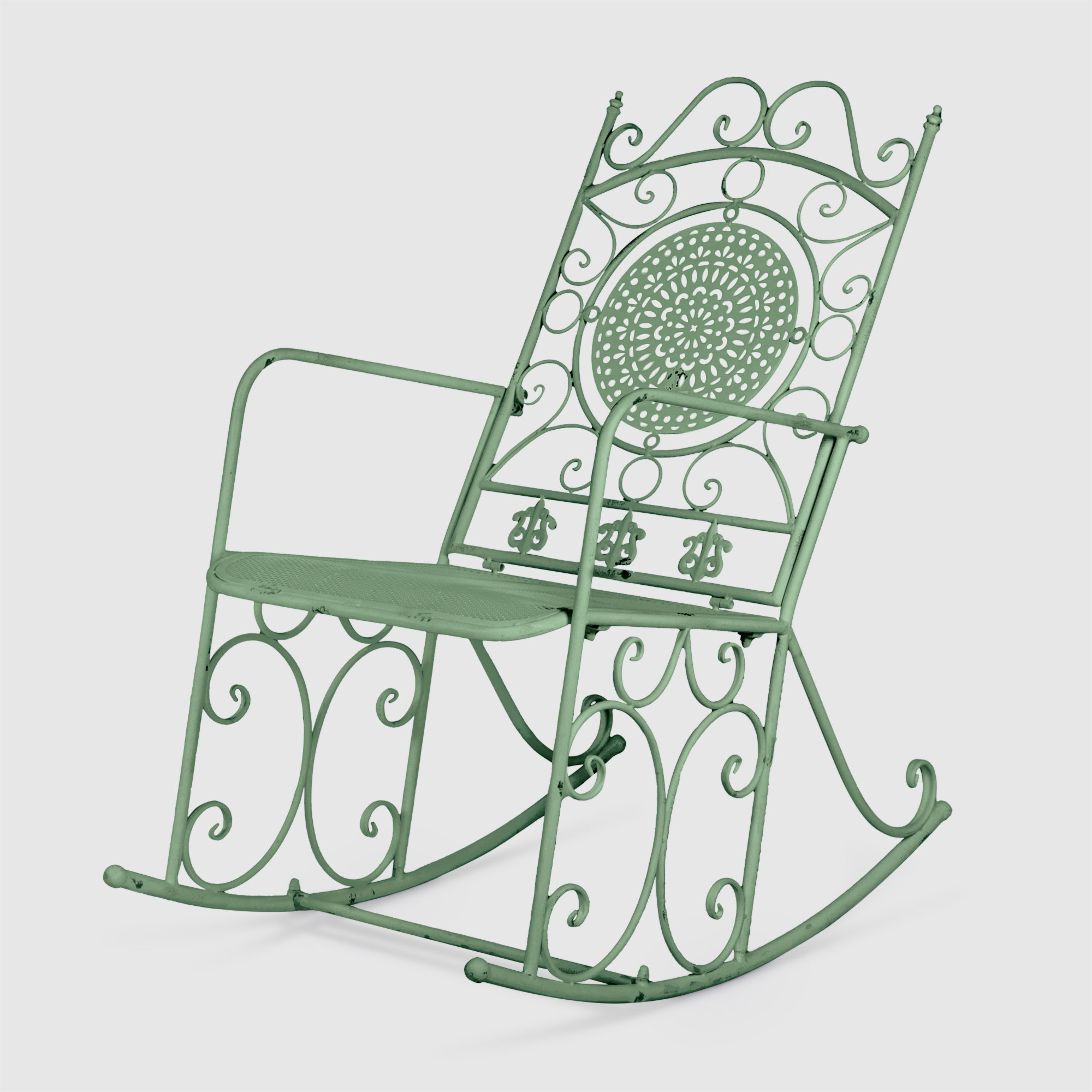 Кресло-качалка ANXI JIACHENG оливковое 56х97х107 см, цвет оливковый - фото 1