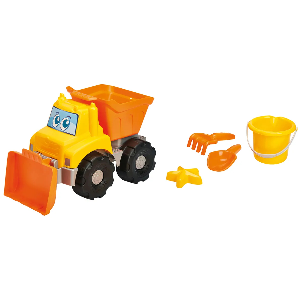 Игровой набор Ecoiffier Грузовик-экскаватор с аксессуарами, цвет желто-оранжевый - фото 1