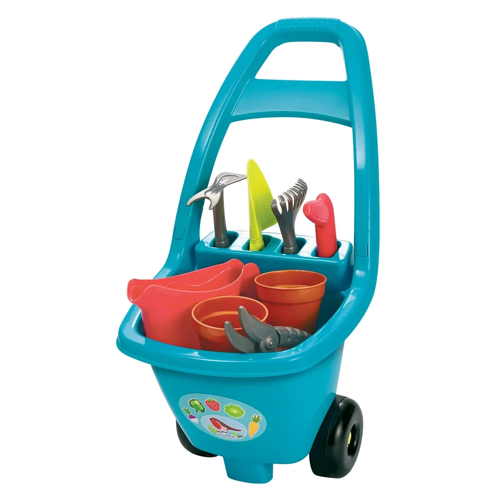 Садовая тележка Ecoiffier с инструментами детская, цвет мультиколор - фото 1