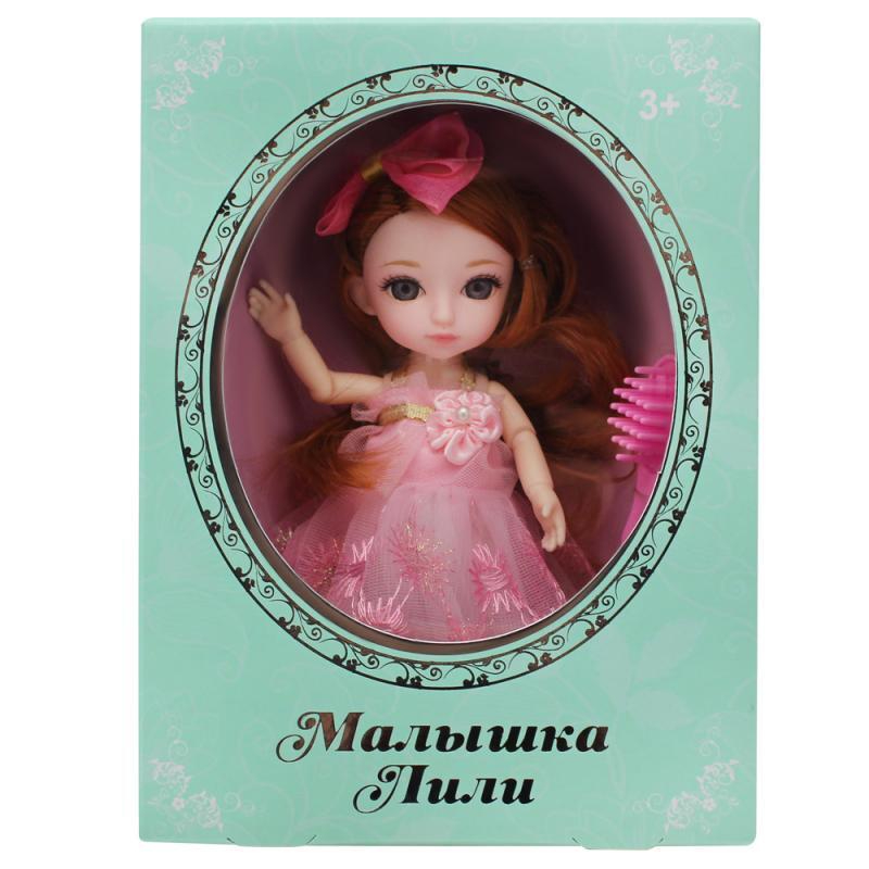 фото Кукла шарнирная funky toys малышка лили с расческой 16 см