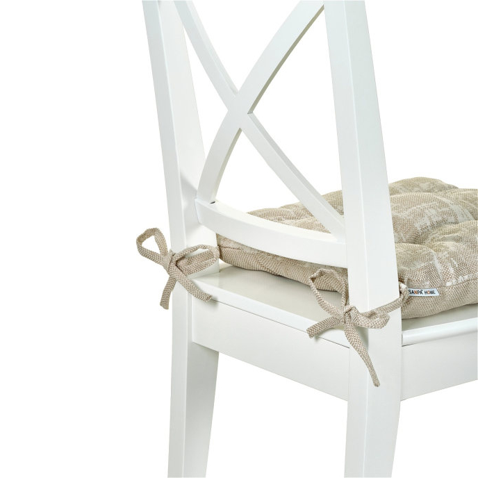 фото Подушка для стула sanpa роксана бежевая 40х40 см
