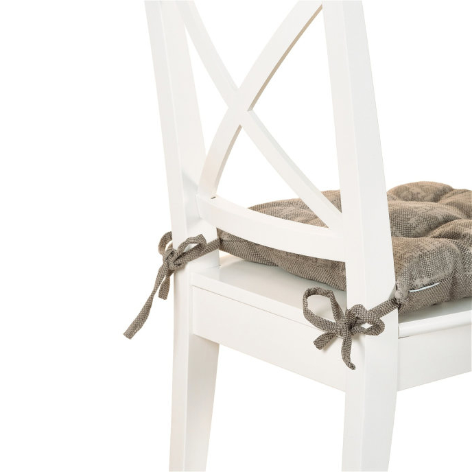 фото Подушка для стула sanpa роксана коричневая 40х40 см