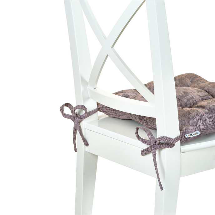фото Подушка для стула sanpa роксана фиолетовая 40х40 см