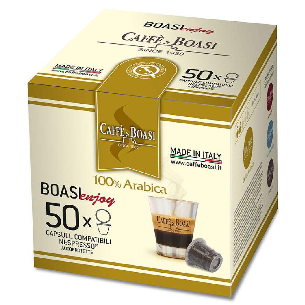 фото Кофе в капсулах caffe boasi enjoy 100% arabica для системы nespresso 50 шт