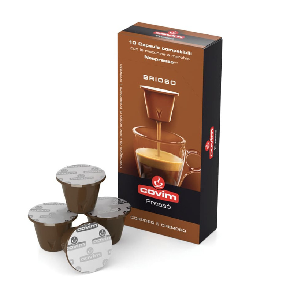 Кофе в капсулах COVIM Presso Brioso для системы Nespresso 10 шт