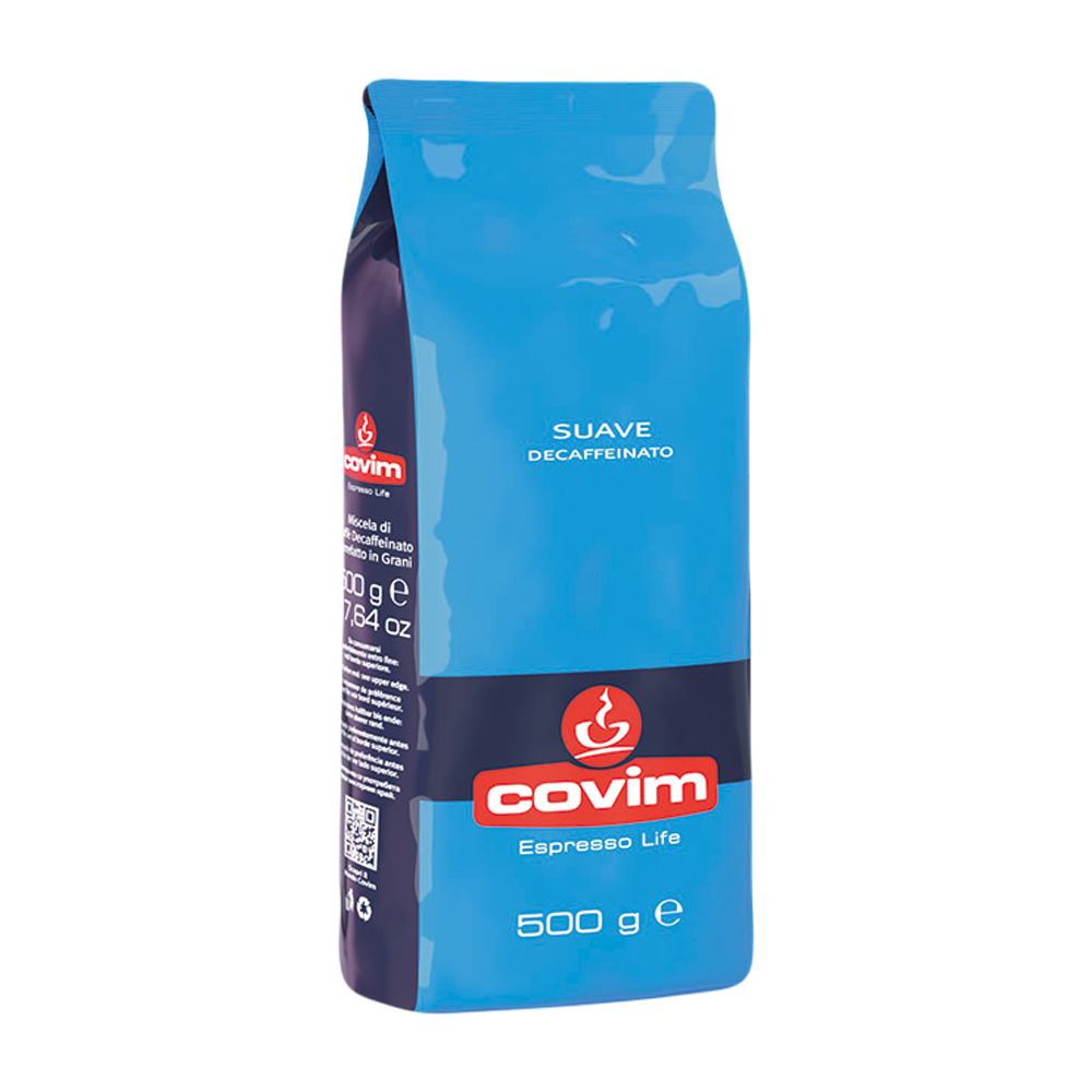 Кофе в зернах COVIM Suave Decaffeinato без кофеина 500 г