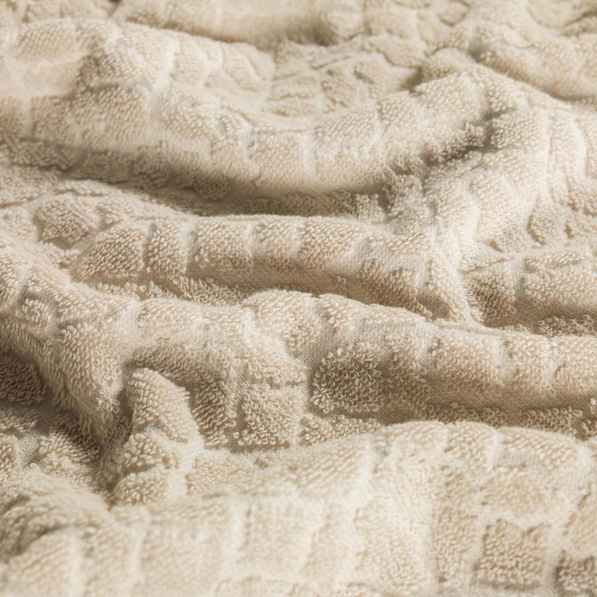 фото Полотенце togas эмеральд бежевое с коричневым 40х60 см