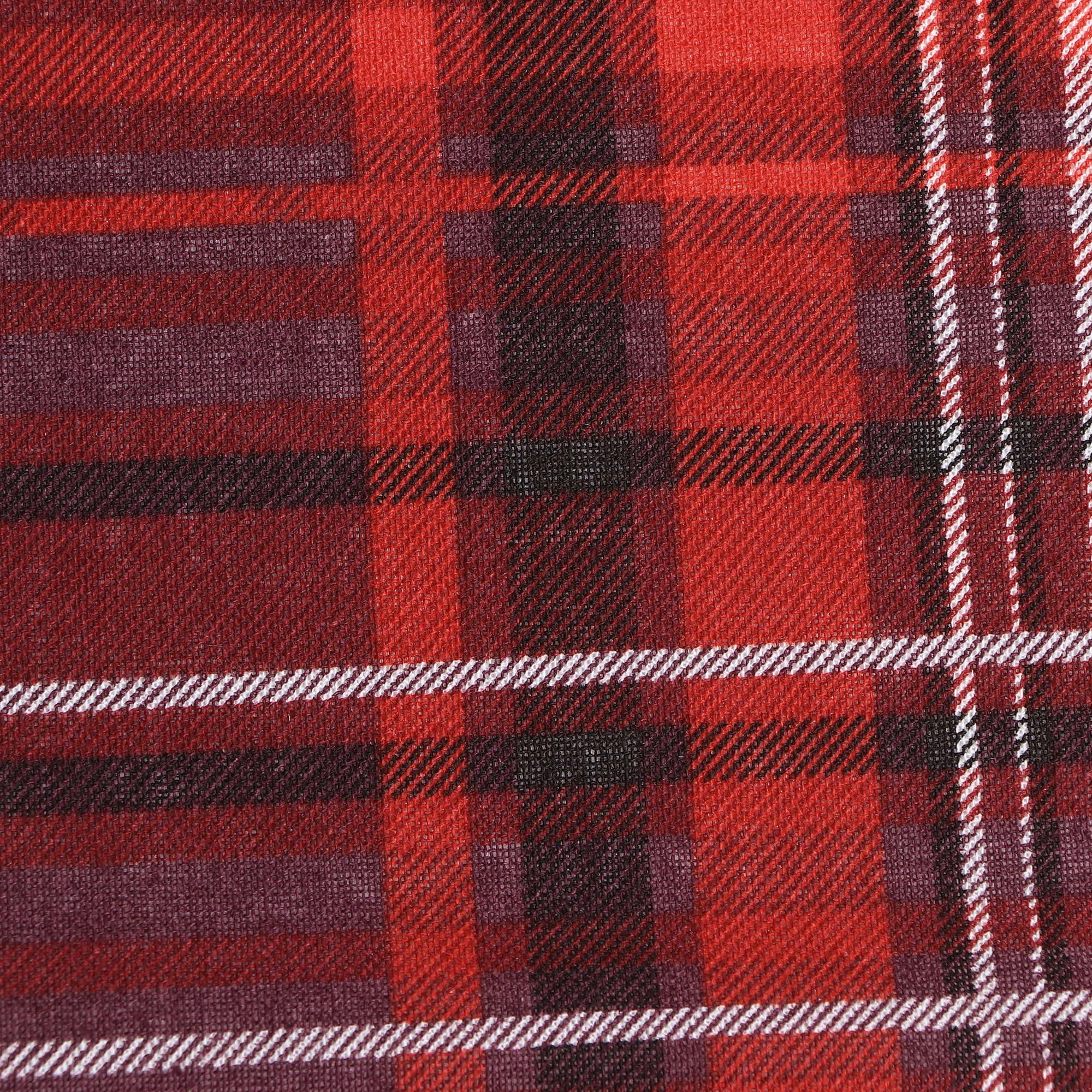 фото Салфетка под горячее mercury tartan белая с красным и чёрным 30х45 см