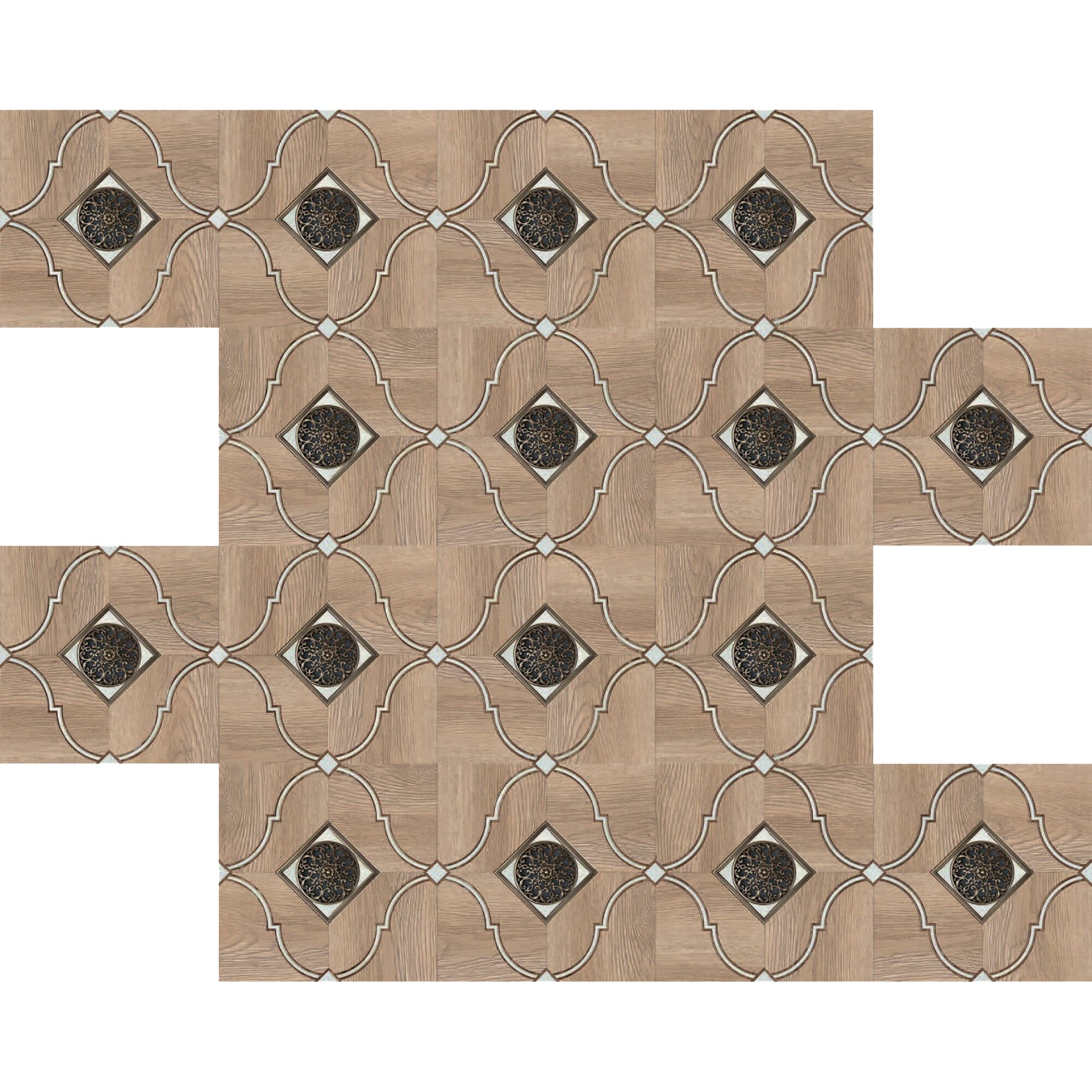 фото Ламинат novita palace floor орнамент mz-001 1168x292x4,2 мм