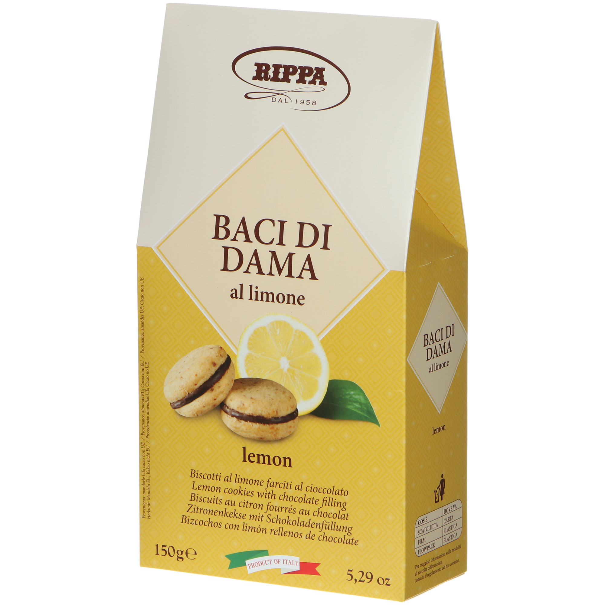Печенье Rippa Baci Di Dama лимонное, 150 г