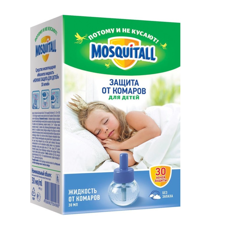 фото Жидкость 30 ночей mosquitall "нежная защита для детей" от комаров 30 мл