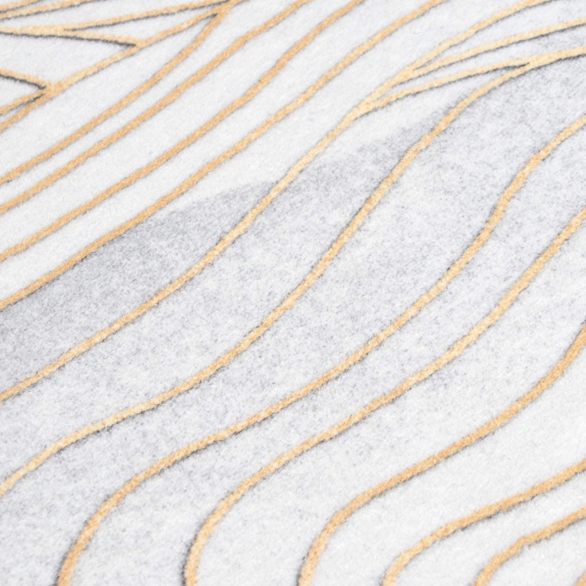 Коврик Silverstone Carpet золотые линии 80х150 см, цвет золотистый - фото 6